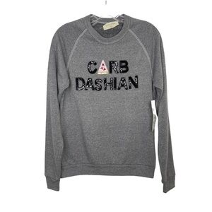 Bow & Drape Carb Dashian Sequin Detail Sweatshirt, Medium